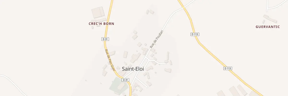 Plan du 3 Rue de Poullan à Louargat