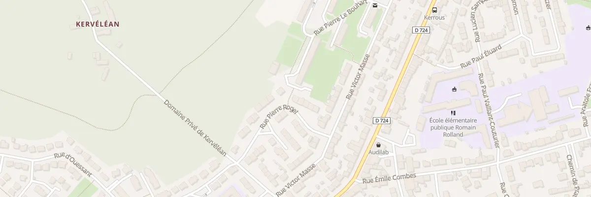 Plan du 19 Rue Pierre Rogel à Lanester