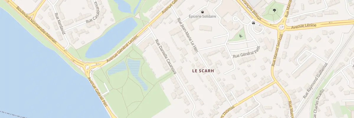Plan du 16 Rue Danielle Casanova à Lanester