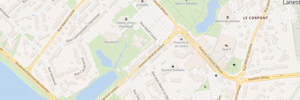 Plan du 7 Rue Gal Leclerc à Lanester