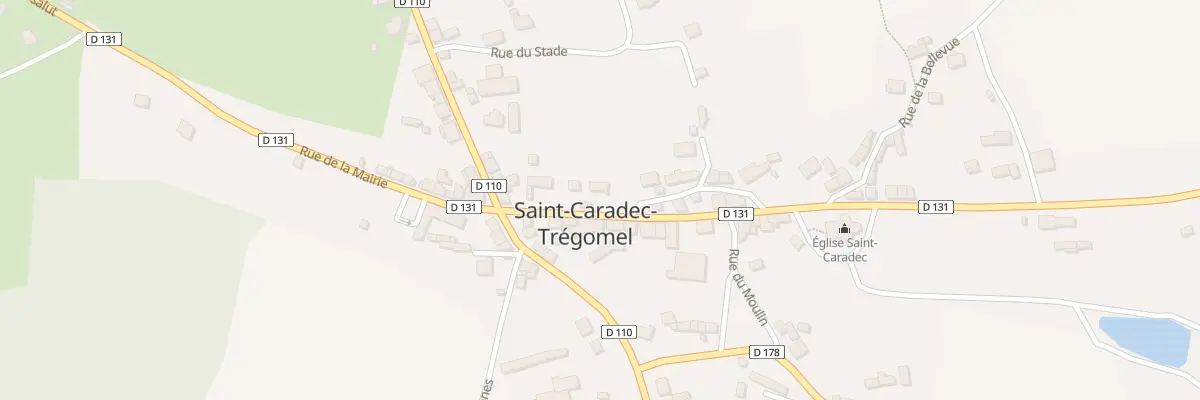 Plan du 7 Rue de l’Eglise à Saint-Caradec-Trégomel