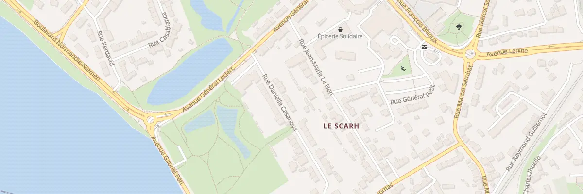 Plan du 12 Rue Danielle Casanova à Lanester