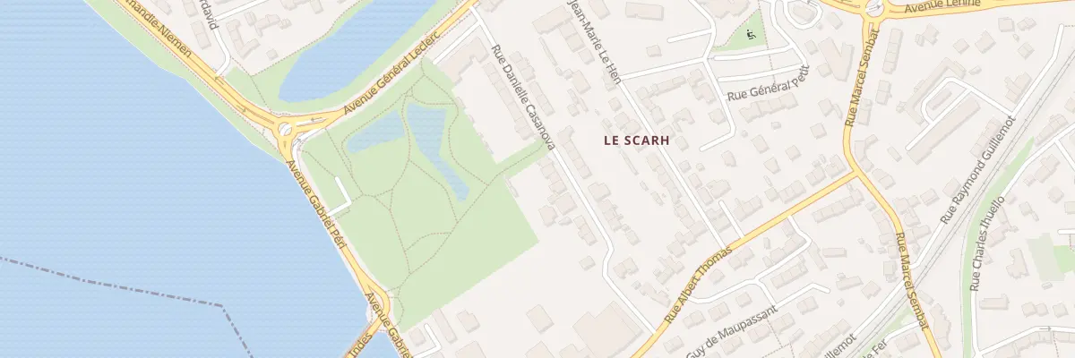 Plan du 21 Rue Danielle Casanova à Lanester