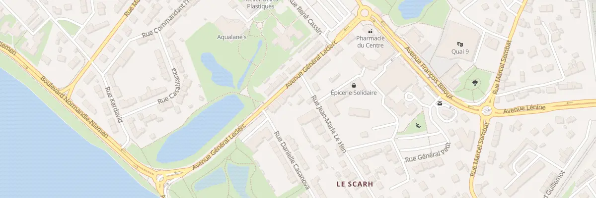 Plan du 24 Rue Gal Leclerc à Lanester
