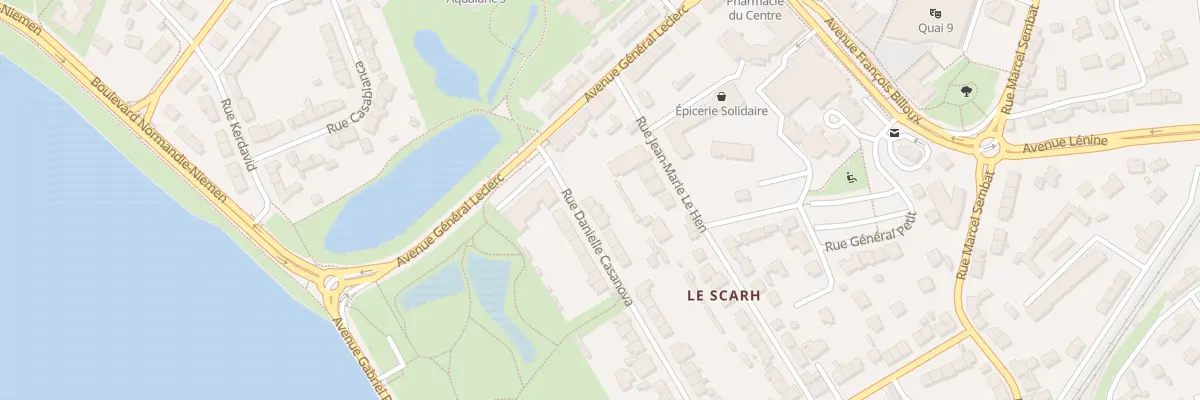 Plan du 6 Rue Danielle Casanova à Lanester