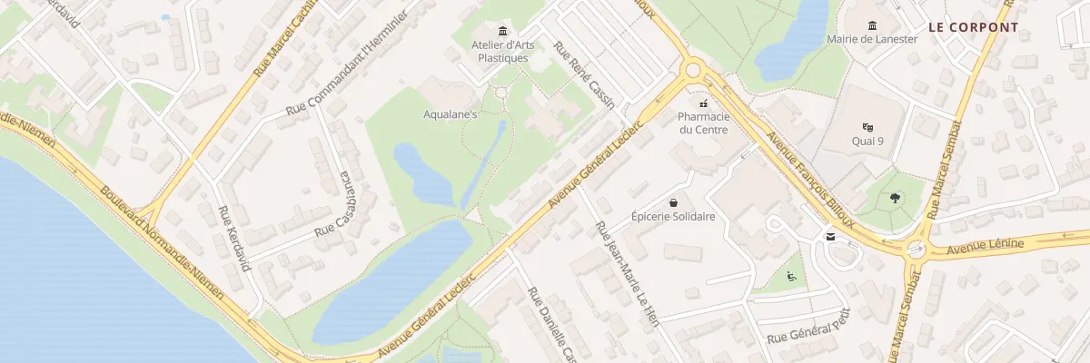 Plan du 15 Rue Gal Leclerc à Lanester