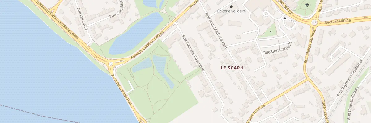 Plan du 11 Rue Danielle Casanova à Lanester