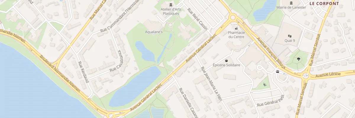 Plan du 21 Rue Gal Leclerc à Lanester