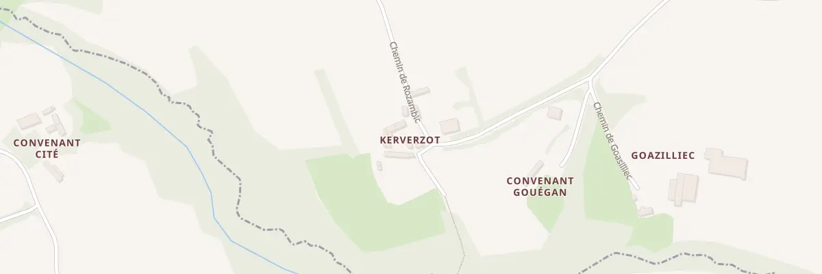Plan du 5086 Kerverzot à Quemperven