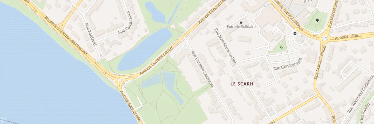 Plan du 3 Rue Danielle Casanova à Lanester
