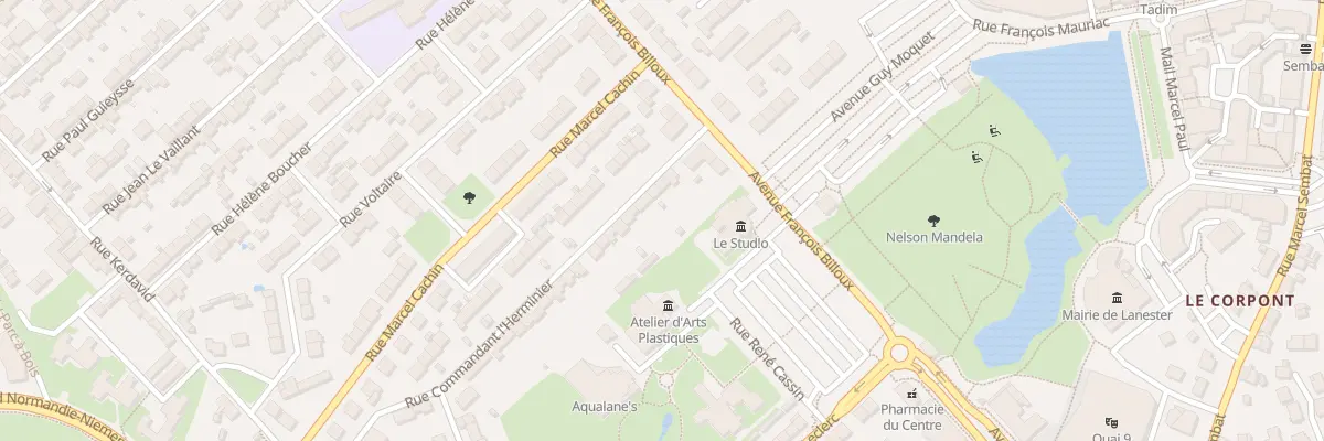 Plan du 9 Rue Cdt l’Herminier à Lanester