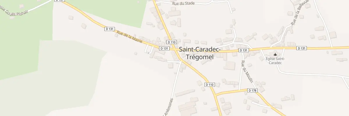 Plan du 4 Rue de la Forêt à Saint-Caradec-Trégomel