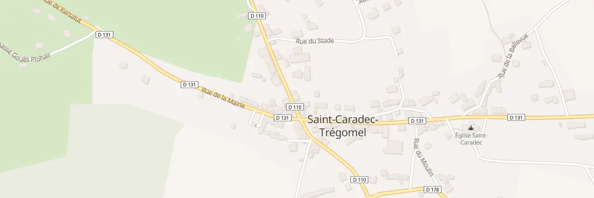 Plan du 6 Rue du Mané à Saint-Caradec-Trégomel