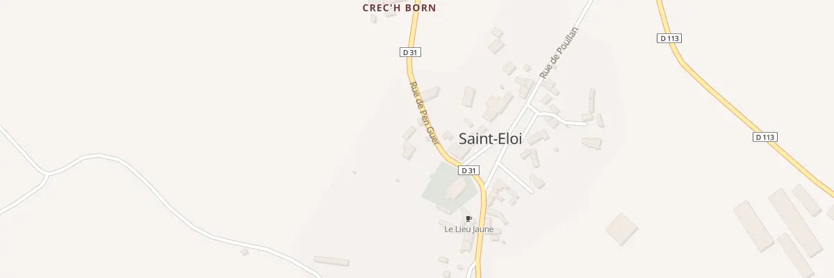 Plan du 1 Rue de Pen Guer à Louargat