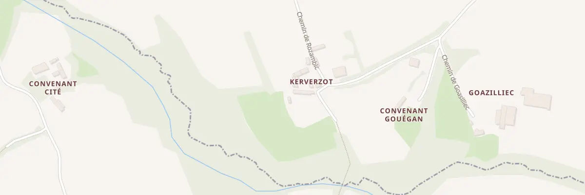 Plan du 5088 Kerverzot à Quemperven