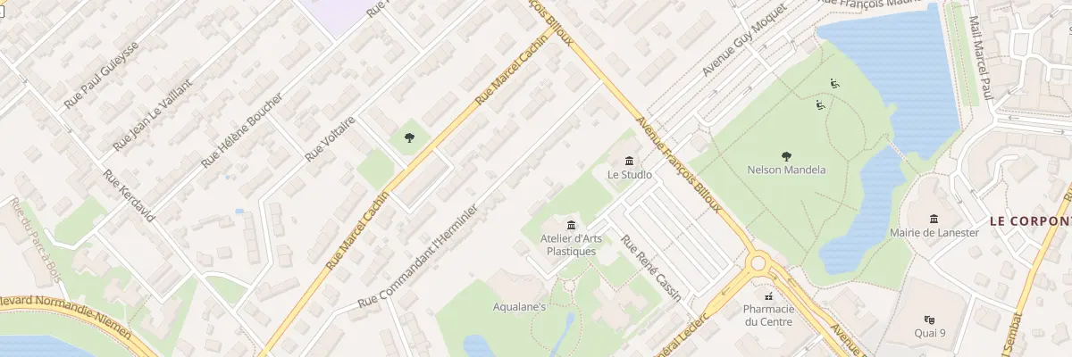Plan du 15 Rue Cdt l’Herminier à Lanester