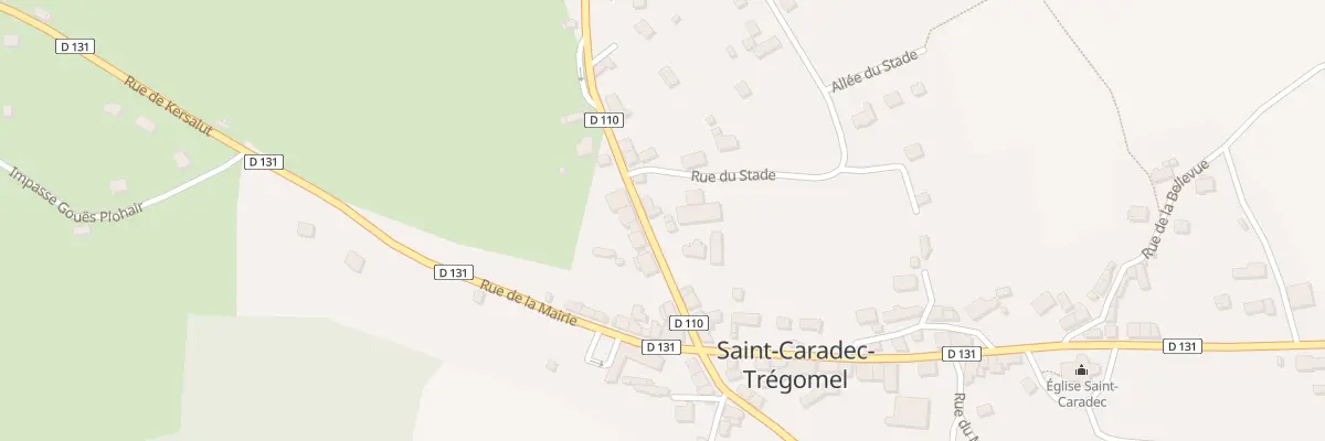 Plan du 12 Rue du Mané à Saint-Caradec-Trégomel