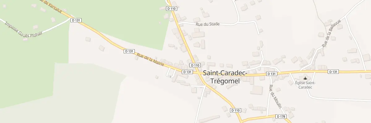 Plan du 1 Rue du Mané à Saint-Caradec-Trégomel