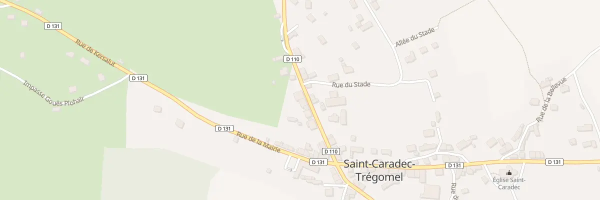 Plan du 13 Rue du Mané à Saint-Caradec-Trégomel
