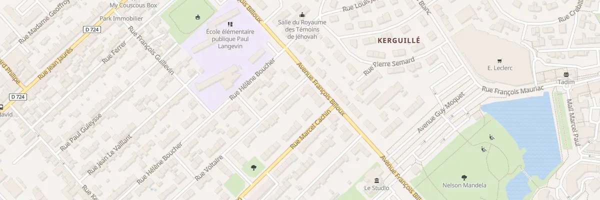 Plan du 3 Rue Voltaire à Lanester