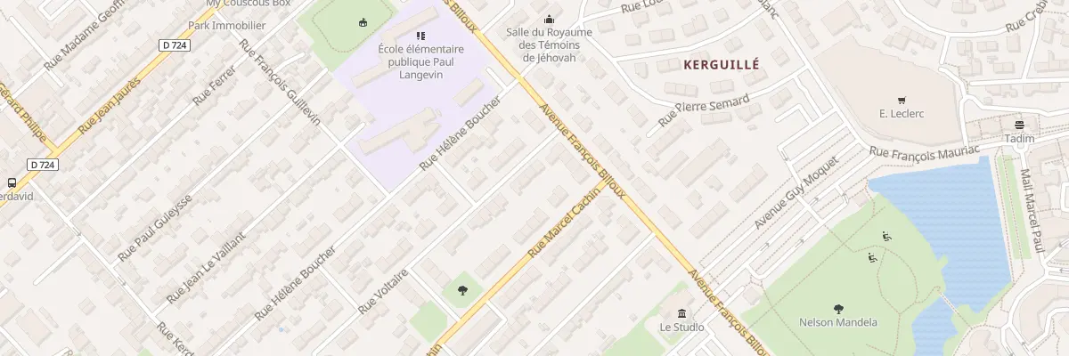 Plan du 5 Rue Voltaire à Lanester