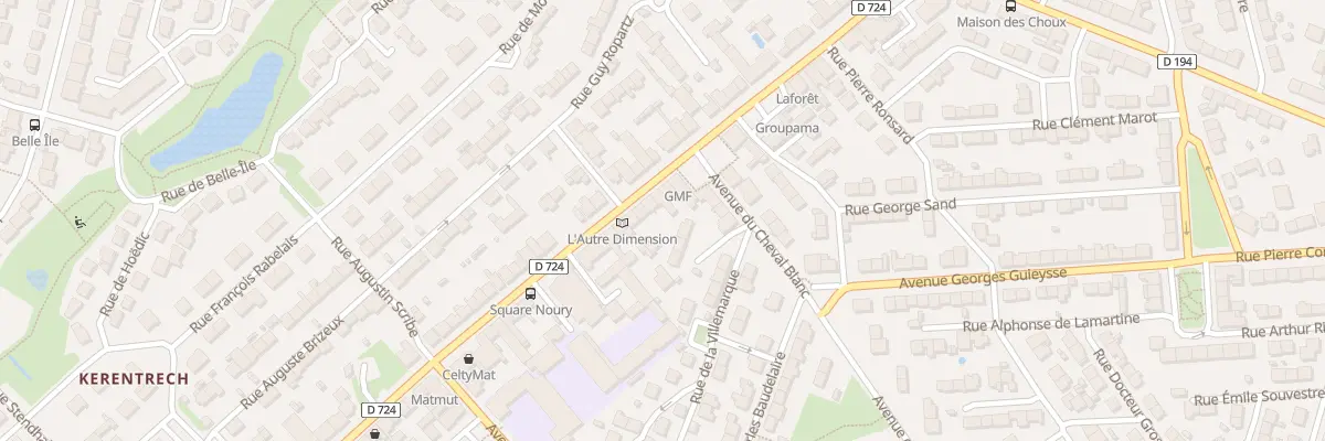 Plan du 150 Rue Jean Jaurès à Lanester