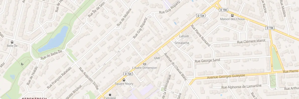Plan du 181 Rue Jean Jaurès à Lanester