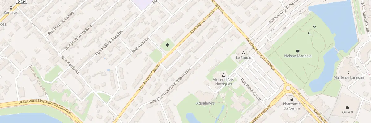 Plan du 26 Rue Cdt l’Herminier à Lanester