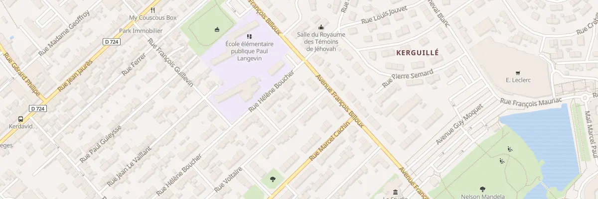 Plan du 6 Rue Voltaire à Lanester