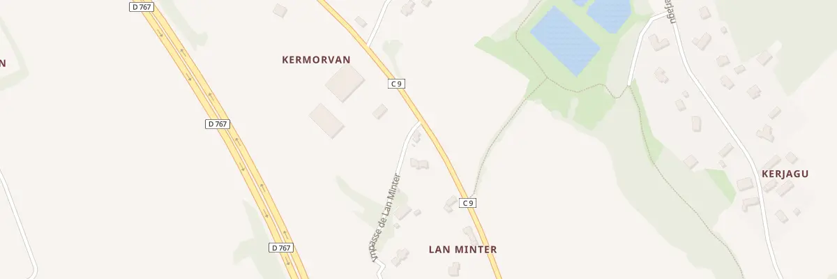 Plan du 1 Imp de Lan Minter à Cavan