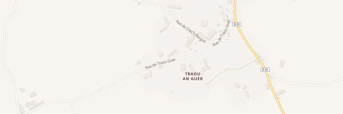 Plan du 22 Rue de Traou Guer à Louargat