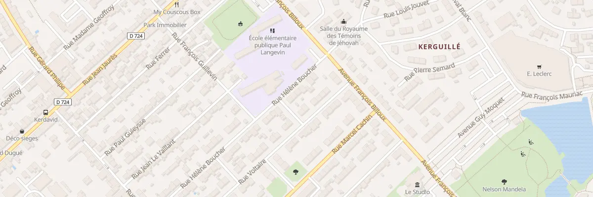 Plan du 50 Rue Hélène Boucher à Lanester
