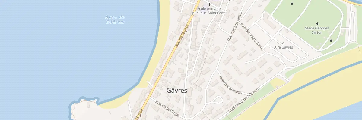 Plan du 16 Rue de l’Église à Gâvres