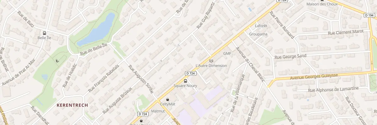 Plan du 165 Rue Jean Jaurès à Lanester