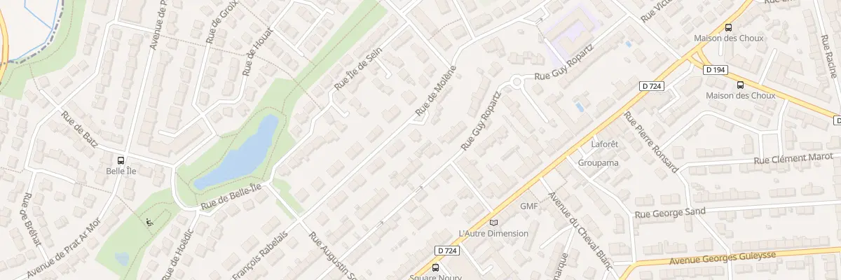Plan du 36 Rue François Rabelais à Lanester