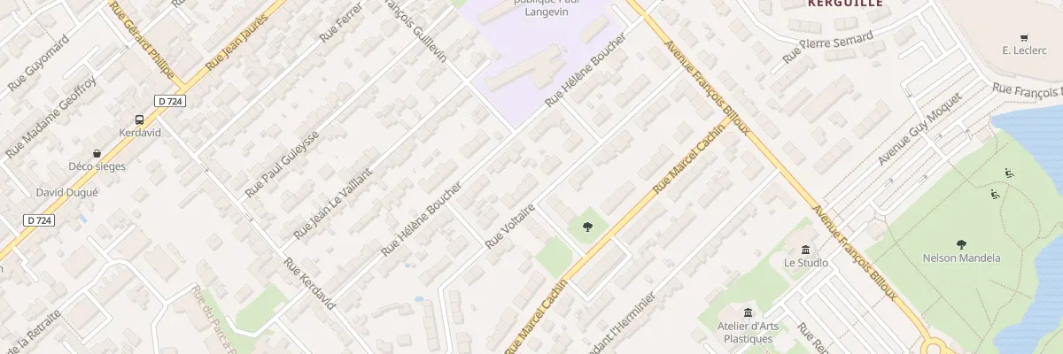 Plan du 24 Rue Voltaire à Lanester