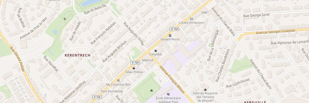 Plan du 122 Rue Jean Jaurès à Lanester