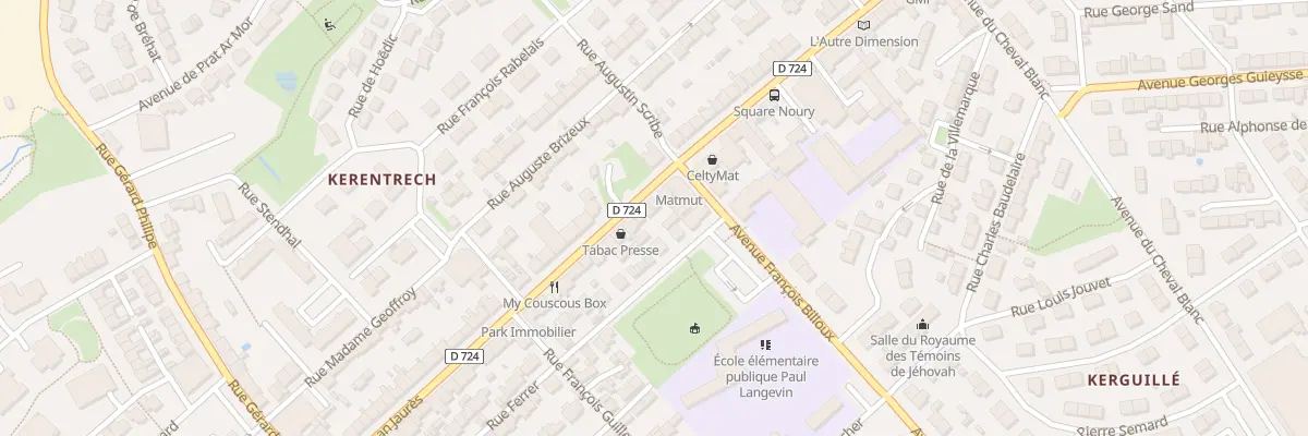 Plan du 116 Rue Jean Jaurès à Lanester