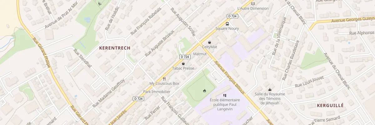 Plan du 114 Rue Jean Jaurès à Lanester