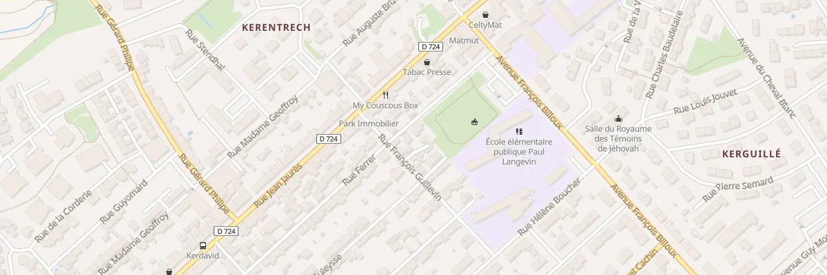 Plan du 44 Rue Ferrer à Lanester