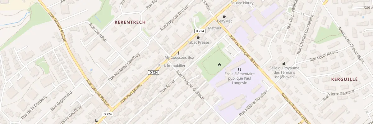 Plan du 39 Rue Ferrer à Lanester