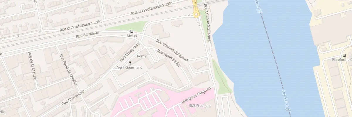 Plan du 7 Rue Henri Sellier à Lorient