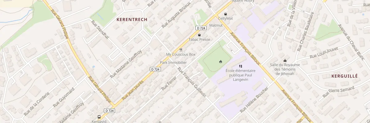Plan du 37 Rue Ferrer à Lanester