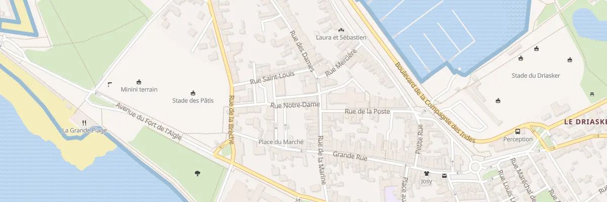 Plan du 11 Rue Haute Notre Dame à Port-Louis