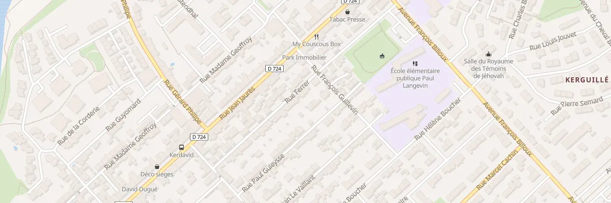 Plan du 36 Rue Ferrer à Lanester