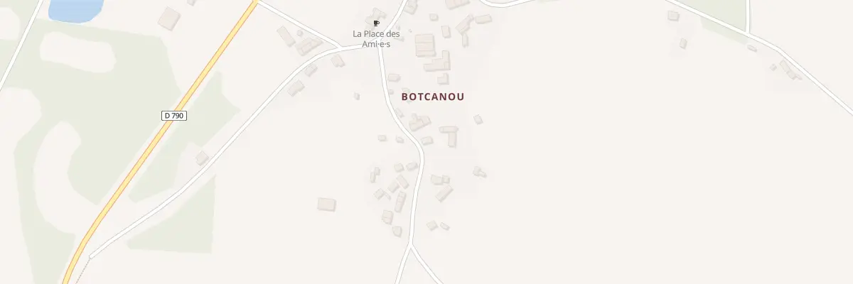 Plan du 44 Botcanou à Glomel