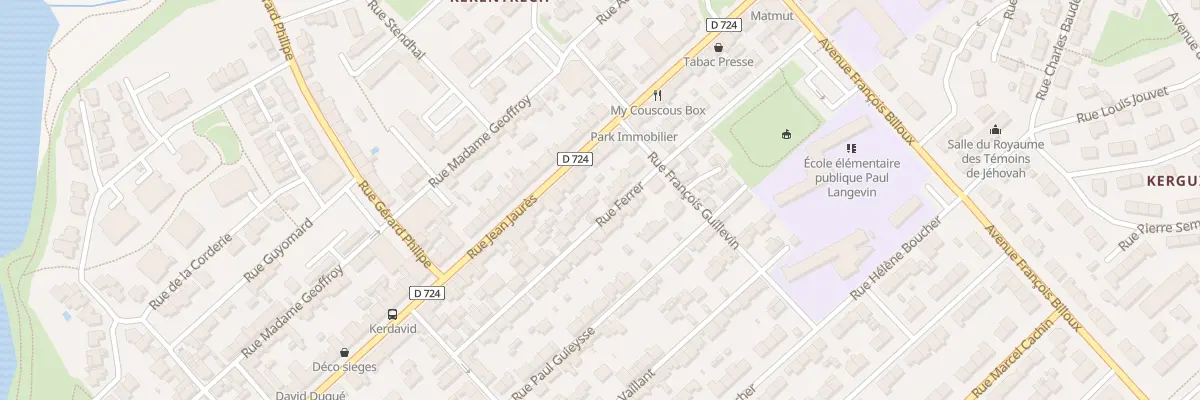 Plan du 29 Rue Ferrer à Lanester