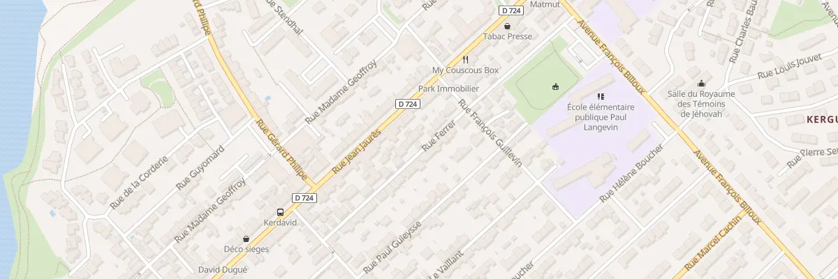 Plan du 27 Rue Ferrer à Lanester