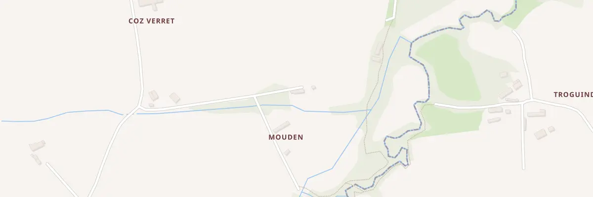 Plan du 1 Mouden à Lanmérin