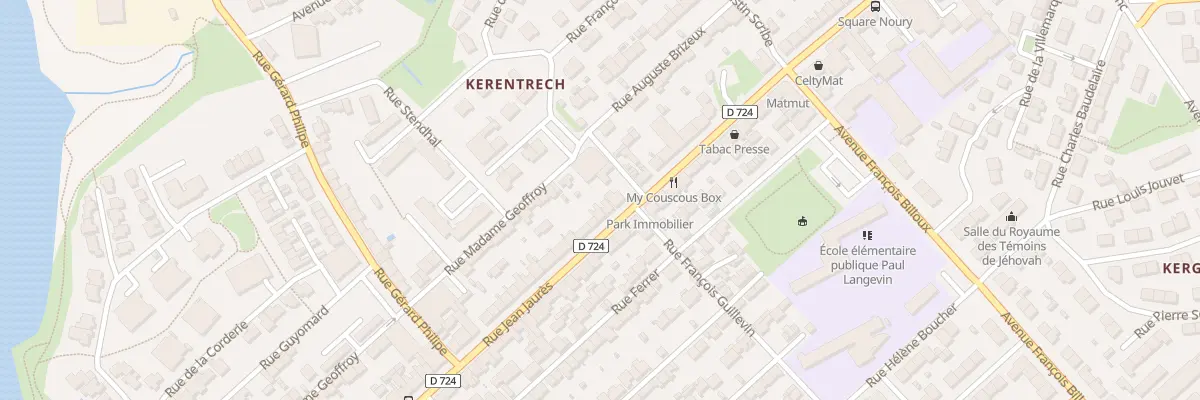 Plan du 117 Rue Jean Jaurès à Lanester